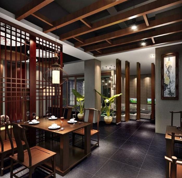 餐饮形象墙效果图