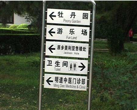 森林公园指示牌制作