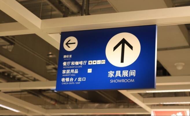 华联商场导视牌设计图片