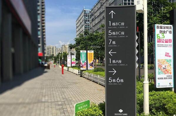 东星时代商场导视牌设计图片