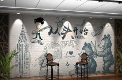中餐厅形象墙制作
