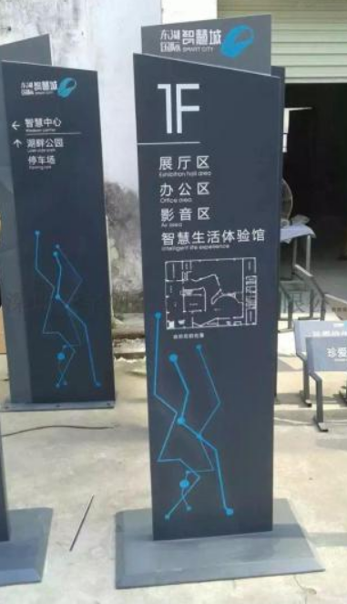 大浪时尚创意城个性而又美观的指示牌
