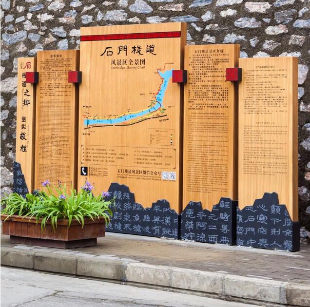 故里旅游景区标识牌制作效果图