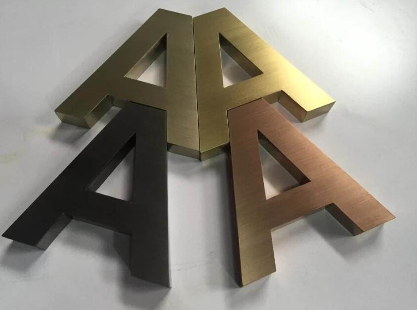 字母精品钛金字设计制作