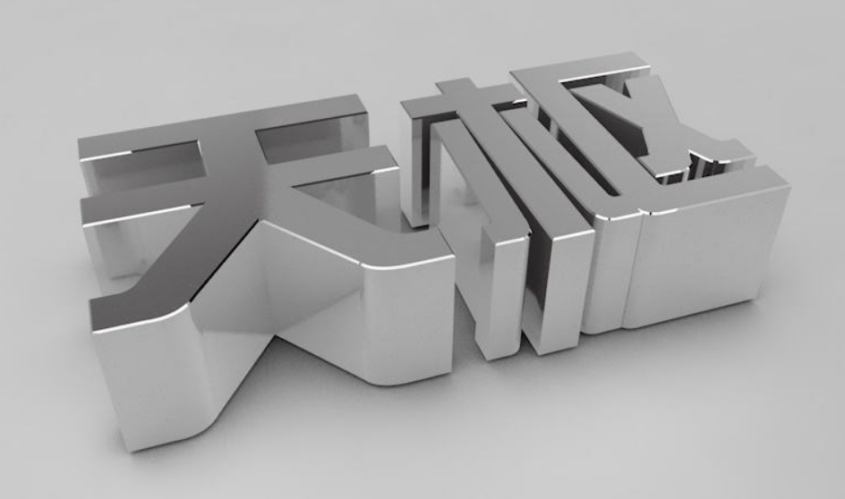 金属字效果图3