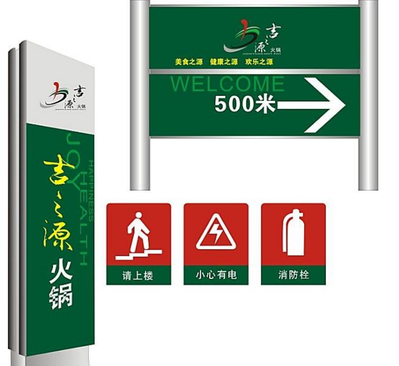 创文明社区标识牌设计图