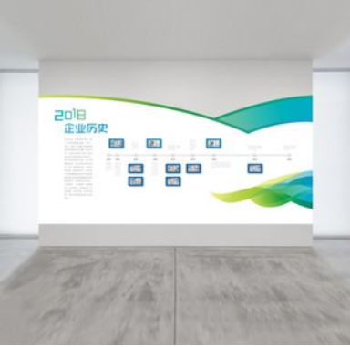 企业楼道文化墙创意设计3d立体效果图